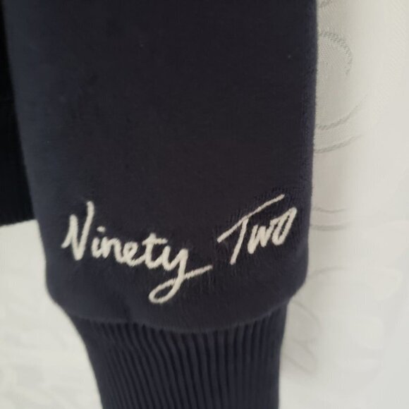 ABERCROMBIE Hoodie Fitch Navy Blue Logo  Women Hollister Size Zip Women'… - Picture 7 of 14